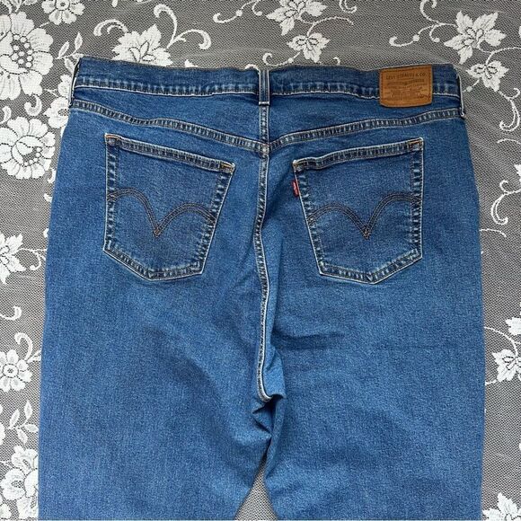 Levi’s Plus Size Wedgie Skinny Jeans with Raw Irregular Hem Sz 20 - Picture 8 of 16